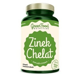 GreenFood Zinek Chelát 60 kapslí