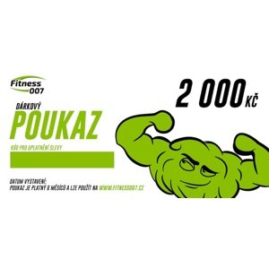 Dárkový poukaz Fitness007 2000 Kč