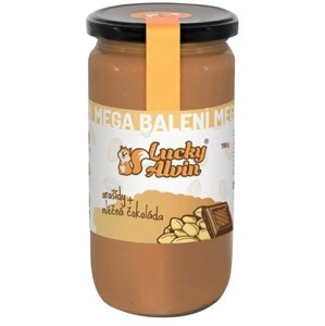 Lucky Alvin Arašídový krém s čokoládou mega balení 750 g - mléčná čokoláda