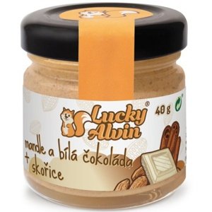 Lucky Alvin Mini edice 40 g - Mandle/ bílá čokoláda/ skořice