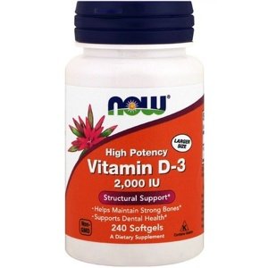 Now Foods Vitamin D3 2000 IU 240 kapslí