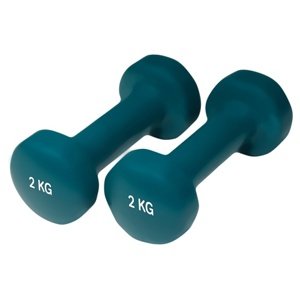 Yate činky neoprenové - modrozelená 2x2 kg