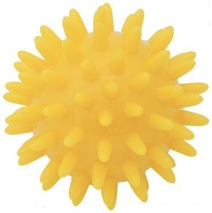 Kine-MAX masážní míček ježek 6cm - žlutá