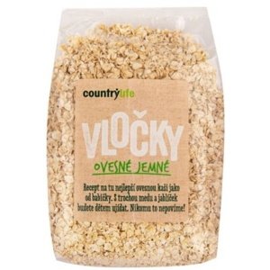 Country Life Vločky ovesné jemné 500 g