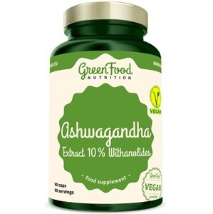 GreenFood Ashwagandha Extract 10% Withanolides 90 kapslí