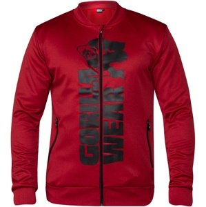 Gorilla Wear Pánská mikina Ballinger Track Jacket Red - S VÝPRODEJ
