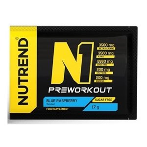 Nutrend N1 PRE-WORKOUT - 17g - modrá malina