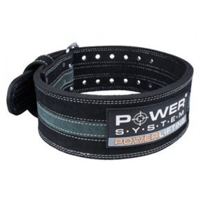 POWER SYSTEM Fitness opasek POWERLIFTING 3800 šedý - L