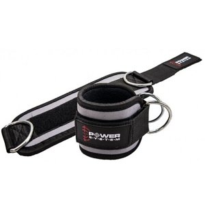 Power System kotníkový adaptér Ankle Straps Gym Guy - černo/šedé