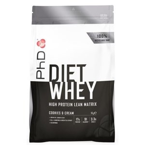 PhD Nutrition PhD Diet Whey Protein 1000 g - cookies & cream + Šejkr Exclusive 600 ml ZDARMA