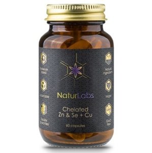 NaturLabs Chelated Zn & Se + Cu 60 kapslí