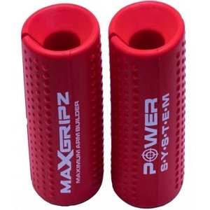 Power System Gripy na posilovací tyč Max Gripz - červená XL