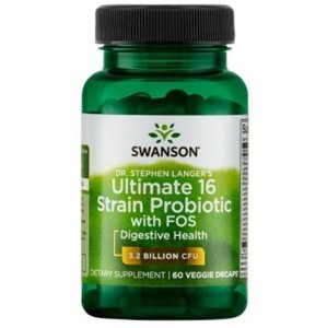 Swanson Dr. Stephen Langer's Ultimate 16 Strain Probiotic with FOS 60 kapslí