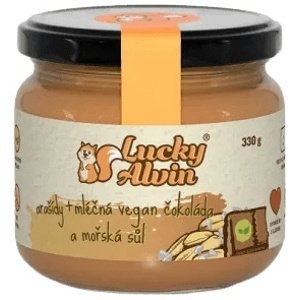 Lucky Alvin Arašídy + mléčná vegan čokoláda a mořská sůl 330 g