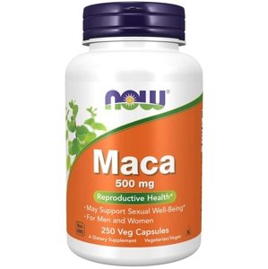 Now Foods Maca 500 mg 250 rostlinných kapslí