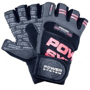 Power System Fitness rukavice POWER GRIP červená - L
