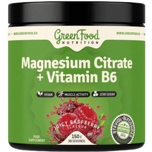 GreenFood Magnesium Citrate + Vitamin B6 150 g - citron