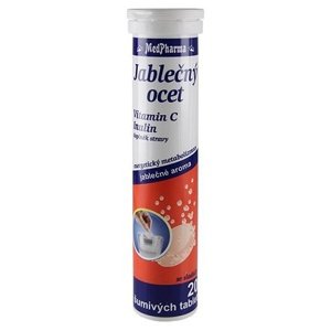 MedPharma Jablečný ocet + vit.C + inulin 20 šumivých tablet