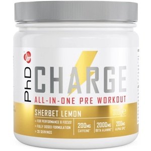PhD Nutrition PhD Charge Pre-Workout 300 g - citronový sorbet