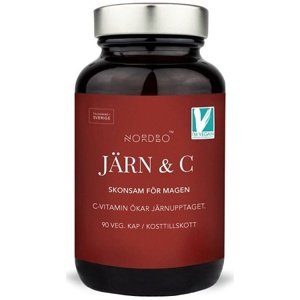 Nordbo Järn & C (Železo a Vitamín C) 90 kapslí