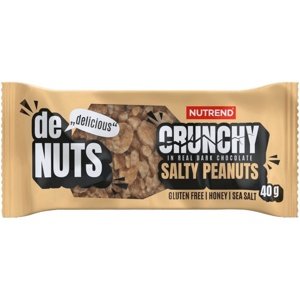 Nutrend Denuts Crunchy 40 g - slané arašídy