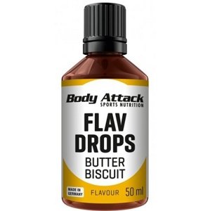Body Attack Flav Drops 50 ml - Máslová sušenka