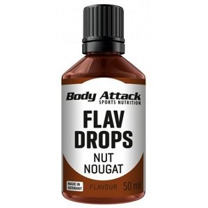 Body Attack Flav Drops 50 ml - Nugátový oříšek