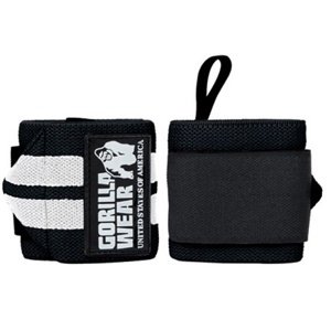 Gorilla Wear Bandáže na zápěstí PRO - černá/bílá
