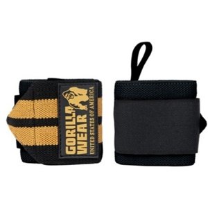 Gorilla Wear Bandáže na zápěstí PRO - černá/zlatá