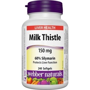 Webber Naturals Milk Thistle 150 mg 240 kapslí