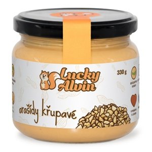 Lucky Alvin Arašídový krém 330g - křupavý PROŠLÉ DMT 14.8.2025
