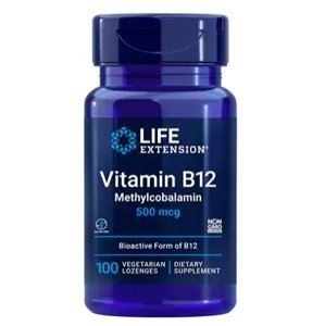 Life Extension Vitamin B12 Methylcobalamin 500 mcg 100 pastilek