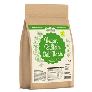 GreenFood Vegan Proteinová kaše ovesná 500 g - kakao
