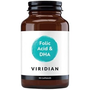Viridian Nutrition Viridian Folic Acid with DHA 90 kapslí