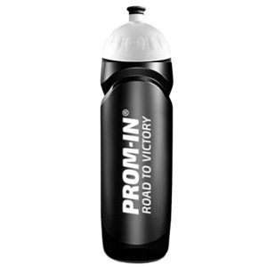 Prom-in Athletic Láhev 750 ml - černá s bílým uzávěrem
