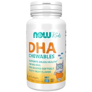 Now Foods DHA Kids Chewable (Omega-3) 100 mg 60 žvýkacích kapslí
