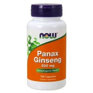Now Foods Panax Ginseng (ženšen pravý) 500 mg 100 kapslí