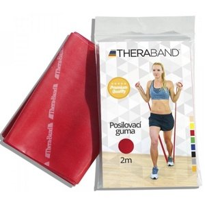 Thera-band posilovací guma 2 m - červená středně silná