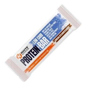Nuvys Nutrition Nuvys Proteinová tyčinka LOW CARB 50 g - čokoláda/bílá čokoláda