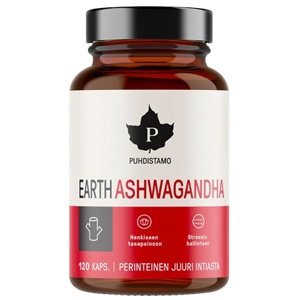 Puhdistamo Earth Ashwagandha BIO 120 kapslí