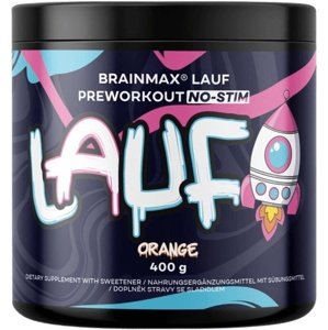 BrainMax Lauf Preworkout NO-STIM 400 g - červený pomeranč