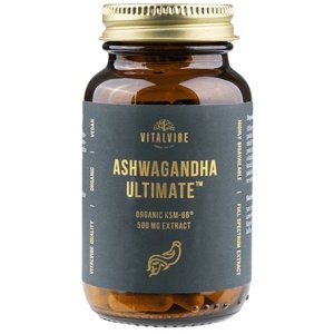 VitalVibe Ashwagandha Ultimate BIO KSM-66 500 mg extrakt 60 kapslí
