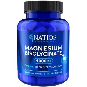 NATIOS Magnesium Bisglycinate 1000 mg + B6 90 kapslí