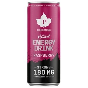 Puhdistamo Natural Energy Drink 330 ml - malina