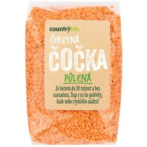 Country Life Čočka červená půlená loupaná 500 g
