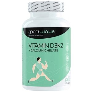Sportwave VITAMIN D3K2 + CALCIUM CHELATE 120 kapslí