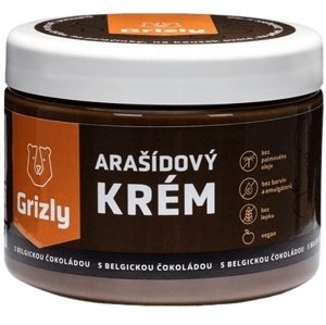 GRIZLY Arašídový krém 500 g - belgická čokoláda