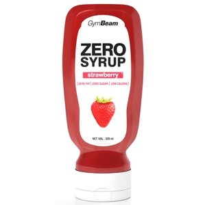 GymBeam Zero Syrup 320 ml - jahoda
