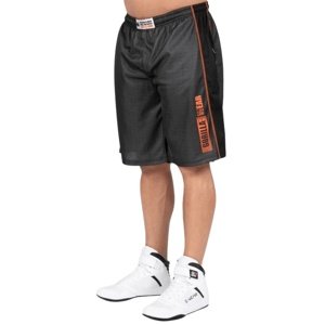 Gorilla Wear Pánske šortky Wallace Mesh Šedá/Oranžová - S/M
