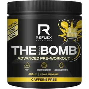 Reflex Nutrition Reflex The Muscle BOMB Caffeine Free 400 g - citrónový sorbet